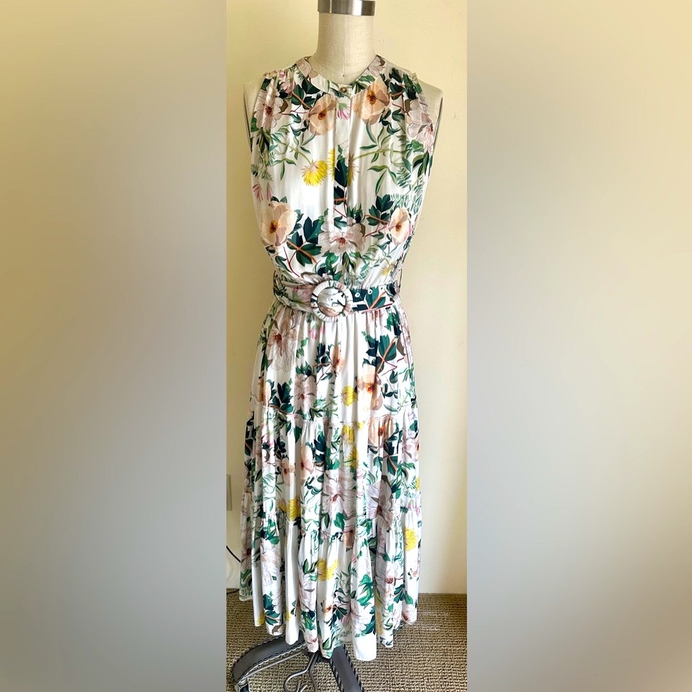 Witchery Multicolored Tiered Day Dress Size 6 in NZ ( US size 2 )